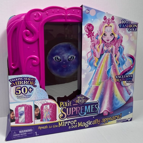 NIB Rare Magic Mixies Pixie Rainbow Aria 10 Inch Fashion Doll Talking Mirror - Picture 1 of 5